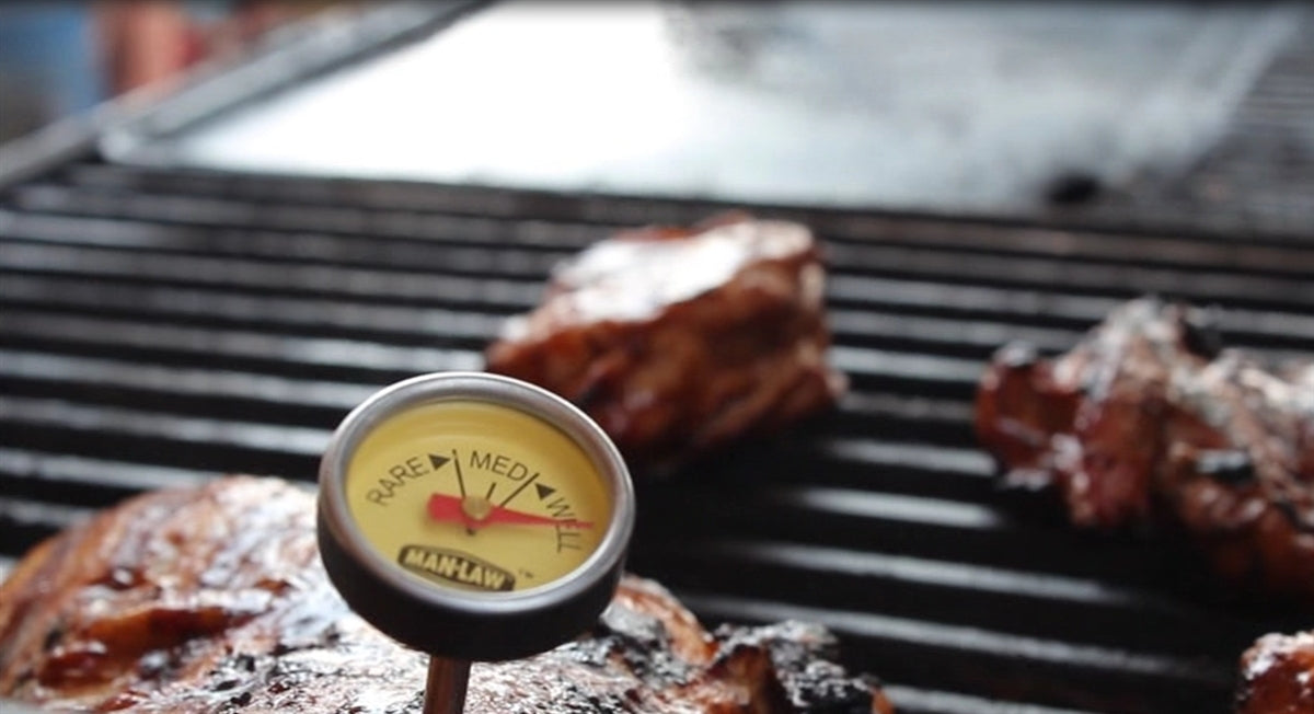 Man Law Glow-in-the-dark Steak Thermometers - 4 Pack