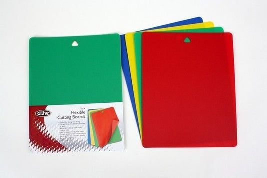 D.Line Set of 4 Flexible Cutting Boards - Assorted Colours