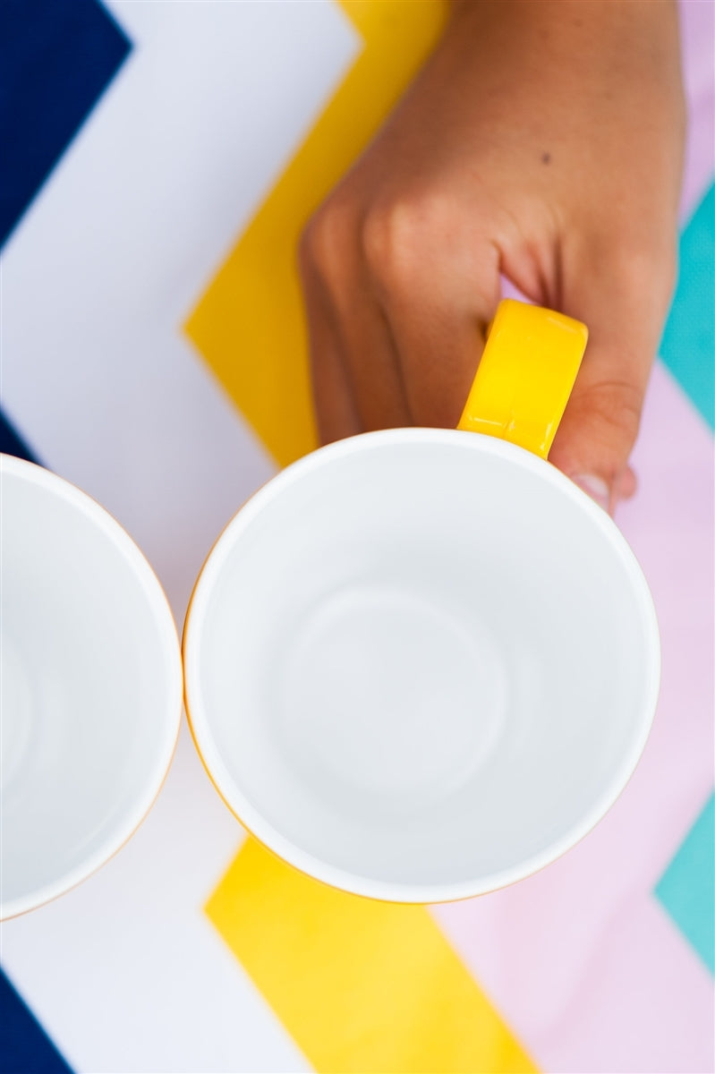 JAB Design Gelato Melamine Coffee Mug 350ML - Yellow