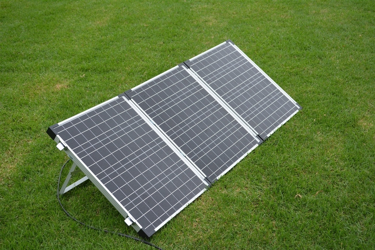 195W 12V Portable Solar Panel with Kyocera Cells (TRIFOLD)