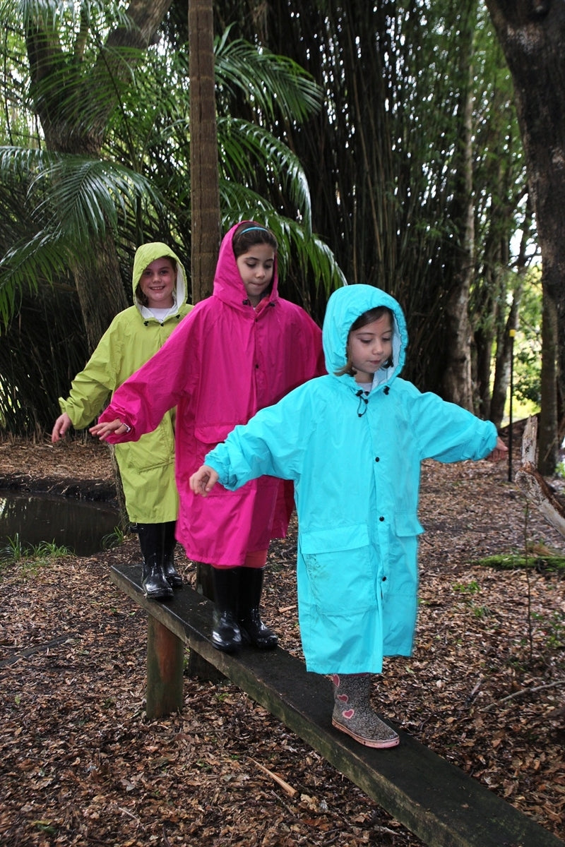 Kids Compact Raincoat - Aqua