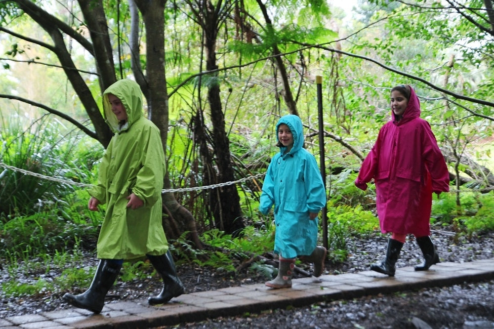 Kids Compact Raincoat - Red