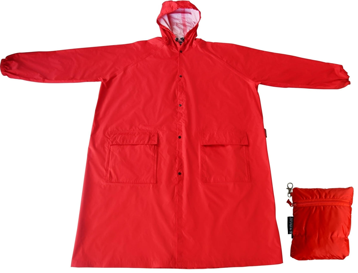 Adults Compact Raincoat - Red