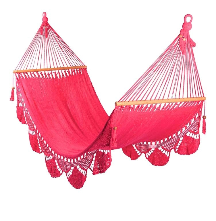 Hammock with Crochet (Pink) - Large Size