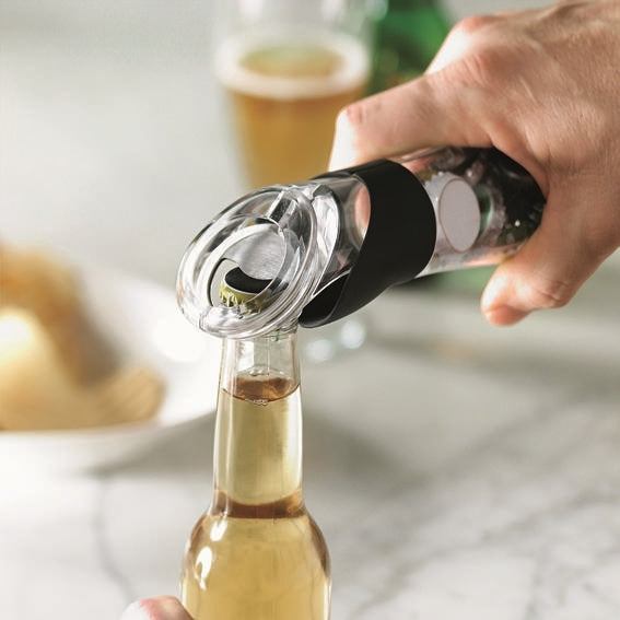 Trudeau Beer Bottle Opener with Cap Catcher