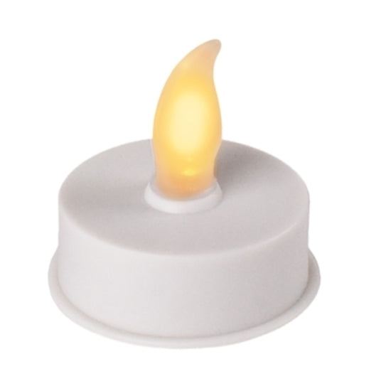 Enjoy Flameless LED Plastic Candle Tea Lights - White 4 Pack