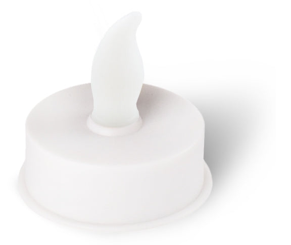 Enjoy Flameless LED Plastic Candle Tea Lights - White 4 Pack
