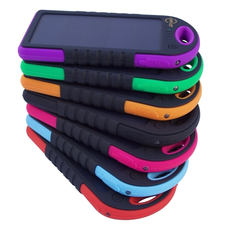 Arvo Boost 5000 Portable USB Solar Power Bank Device Charger