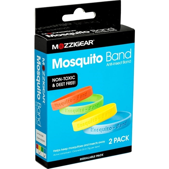 Mozzigear 2 Pack Mosquito Repellent Wrist Bands