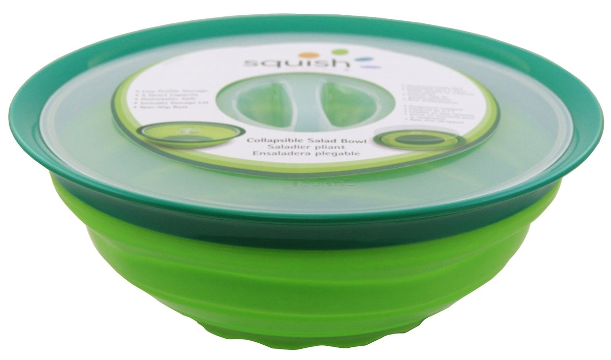 Squish Collapsible Large Salad Bowl with Lid 4.7L