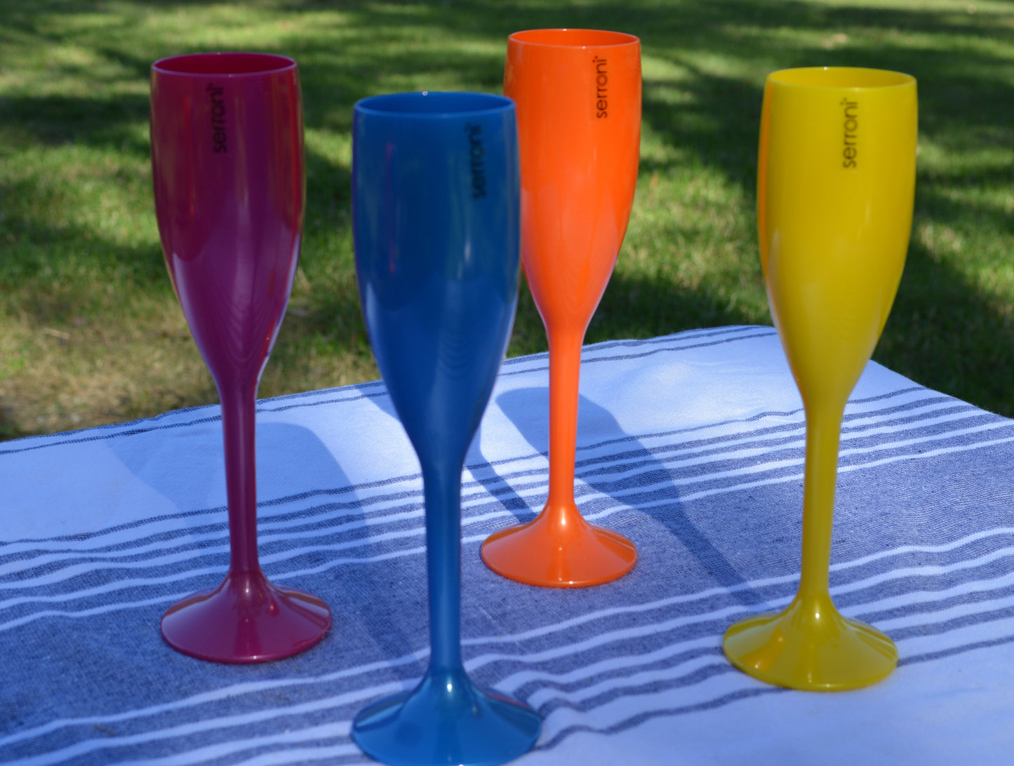 Serroni Carnivale 4 Piece Champagne Flute 210ml - Mixed