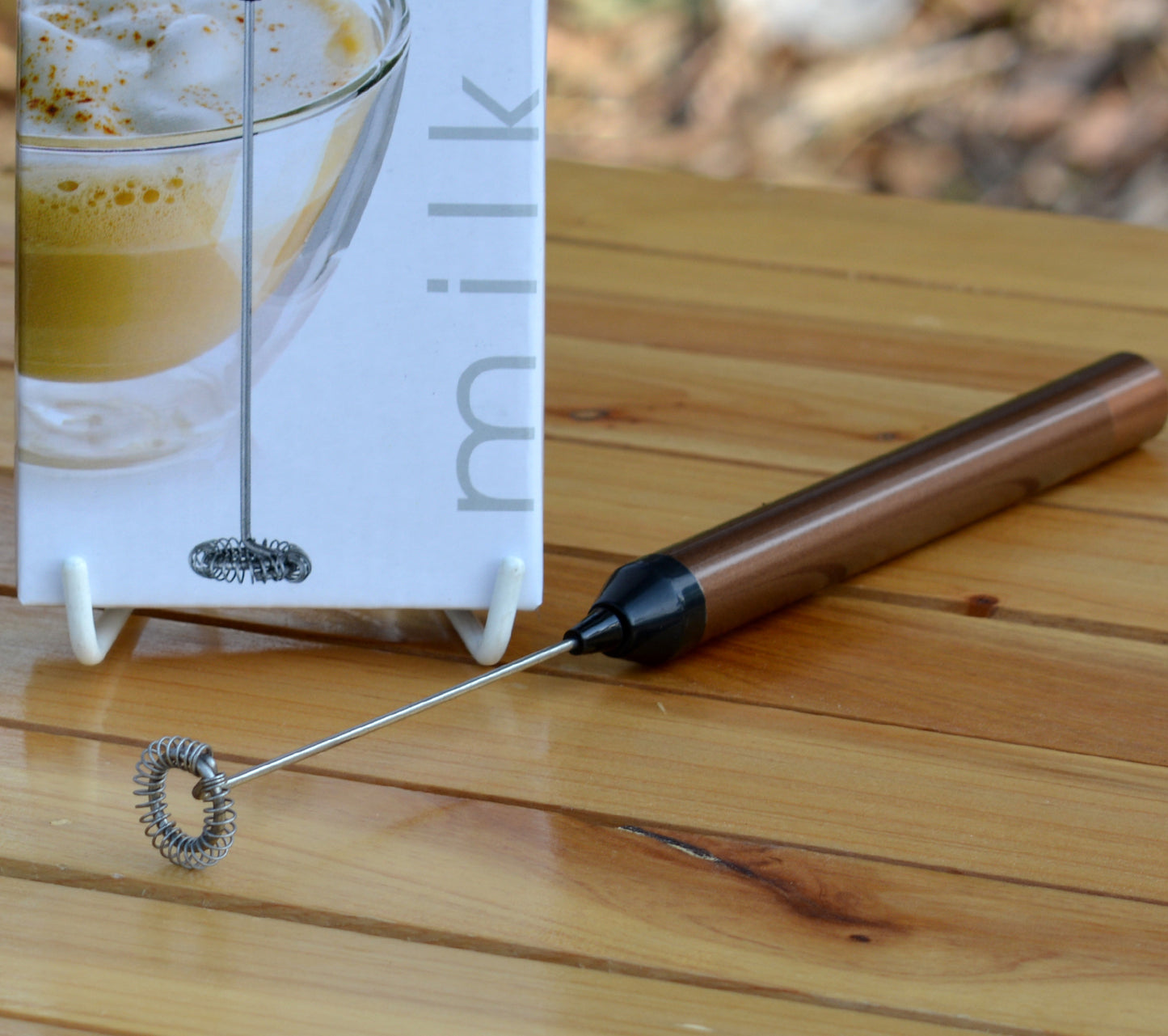 Avanti Sleek Milk Frother - Coffee - Bronze