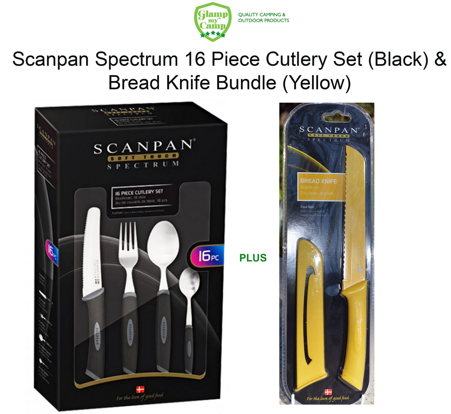 Scanpan Spectrum Cutlery Set 16 Piece & Bread Knife Bundle