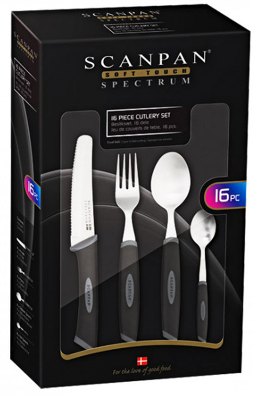 Scanpan Spectrum Cutlery Set 16 Piece & Bread Knife Bundle