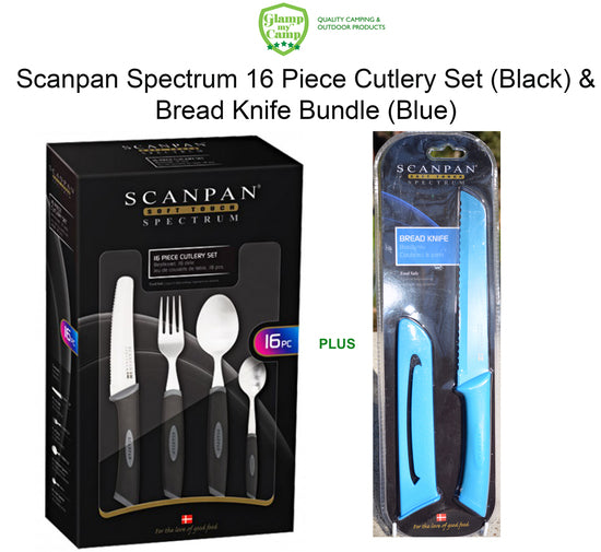 Scanpan Spectrum Cutlery Set 16 Piece & Bread Knife Bundle