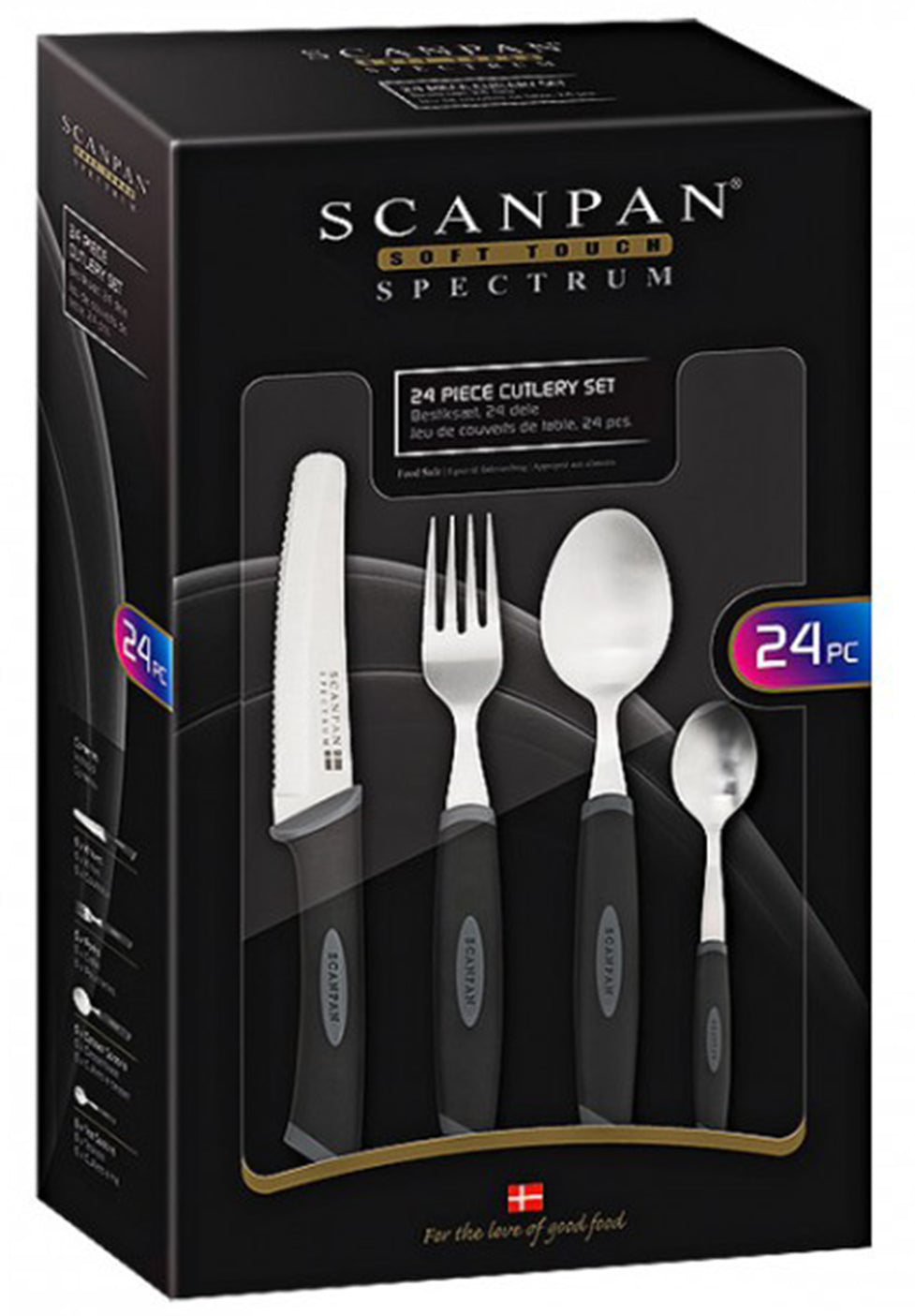 Scanpan Spectrum Cutlery Set 24 Piece & Kitchen Shears Bundle