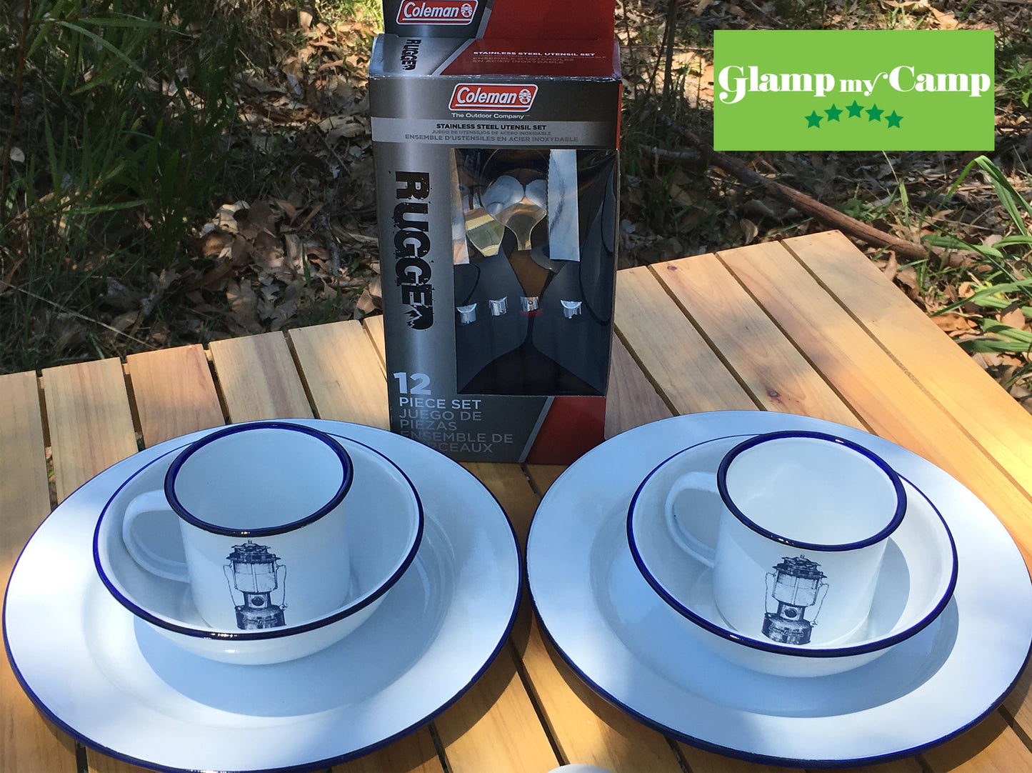 Coleman Rugged Cutlery & Enamel Camping Set
