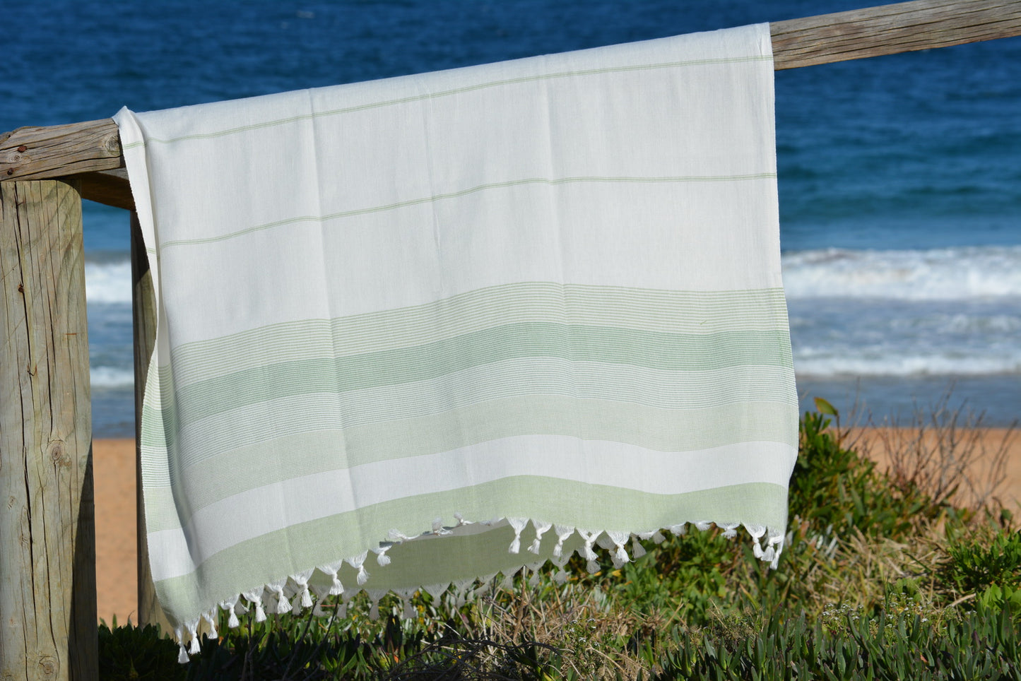 Compact Lifestyle Sea Dream Turkish Towel – Seagrass