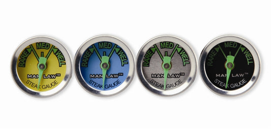 Man Law Glow-in-the-dark Steak Thermometers - 4 Pack