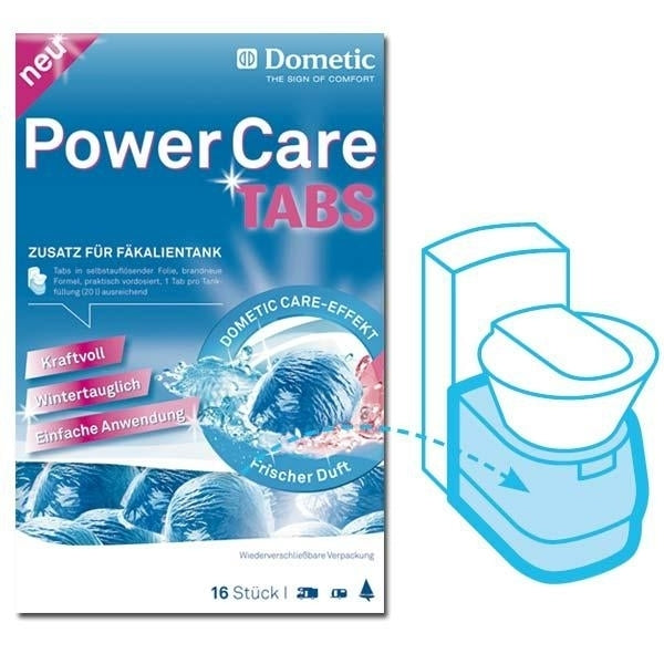 40 Dometic Power Care Tabs 2x 20 Stück im Doybag für Camping Chemie Toilette eBa
