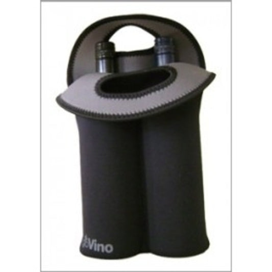 Go Vino Double Bottle Bag - Black