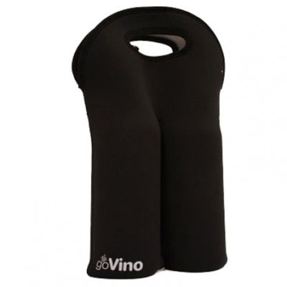 Go Vino Double Bottle Bag - Black