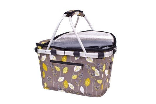 Shop & Go Insulated Collapsible Carry Basket with Lid - Leaf