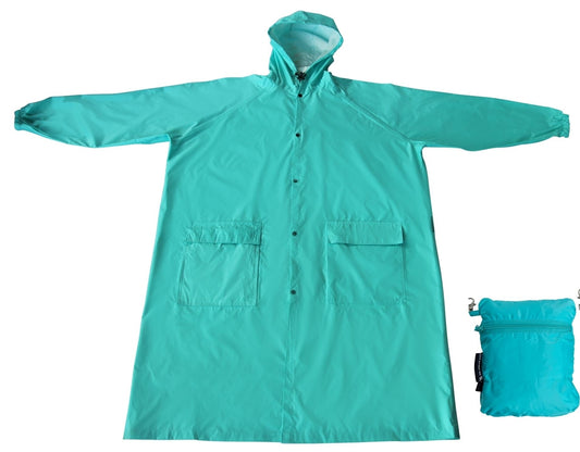 Kids Compact Raincoat - Aqua