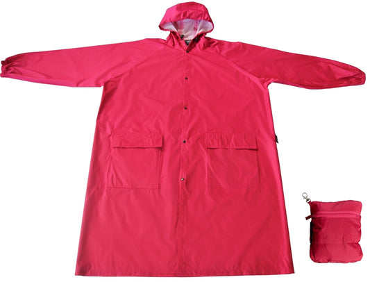 Kids Compact Raincoat - Raspberry