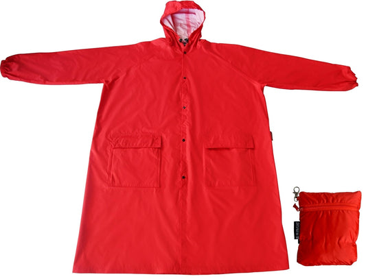 Kids Compact Raincoat - Red