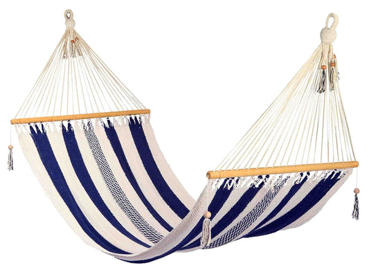 Striped Hammock Blue & White - Large