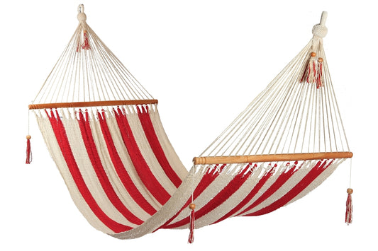 Striped Hammock Red & White - Large