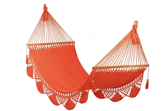 Hammock with Crochet (Orange) - Large size