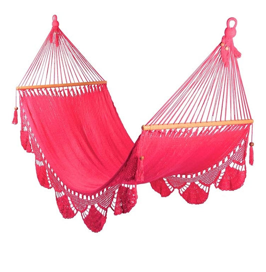 Hammock with Crochet (Pink) - Large Size