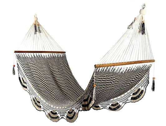 Hammock with Crochet (Zebra Pattern) - Large Size