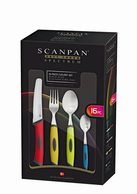 Scanpan Spectrum Cutlery Set 16 Pce - Multi Coloured