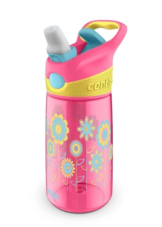 Contigo Kids Autospout Striker Water Bottle - Flowers