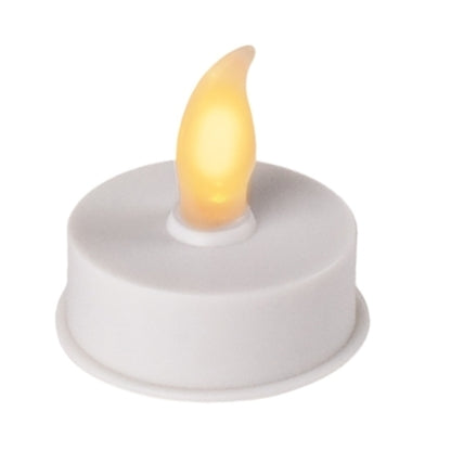 Enjoy Flameless LED Plastic Candle Tea Lights - White 4 Pack