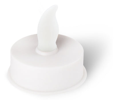 Enjoy Flameless LED Plastic Candle Tea Lights - White 4 Pack