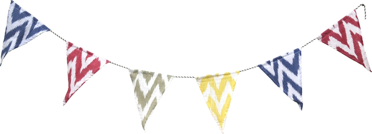 Cotton Canvas Bunting - Ikat