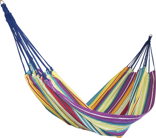 Designer Striped Cotton Hammock - Mixed Colours (Cochine)