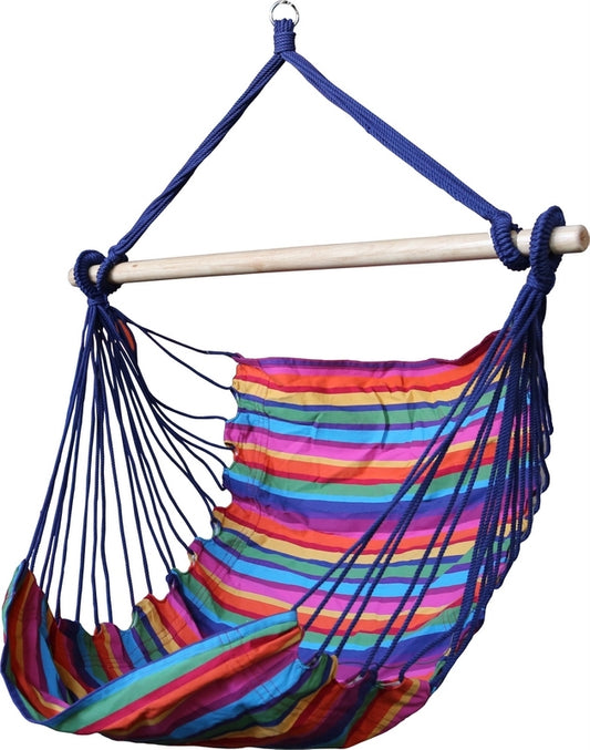 Designer Hammock Chair - Mixed Colours Stripes (Katie)