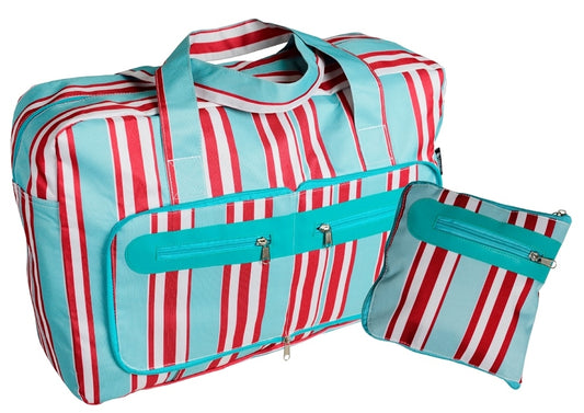 Fold Away Travel Bag - Stripes