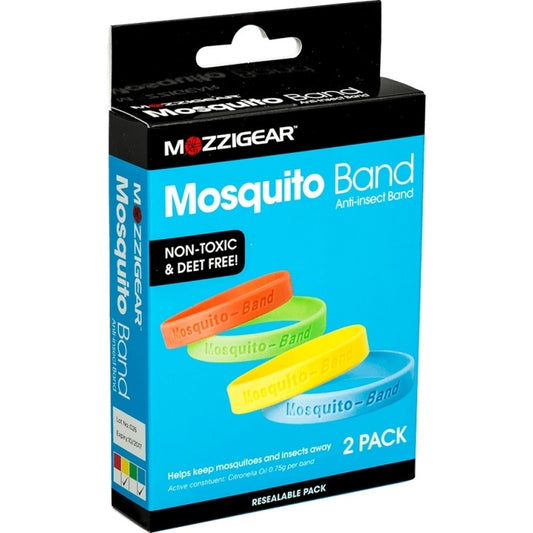 Mozzigear 2 Pack Mosquito Repellent Wrist Bands