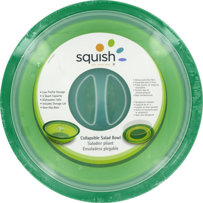 Squish Collapsible Large Salad Bowl with Lid 4.7L