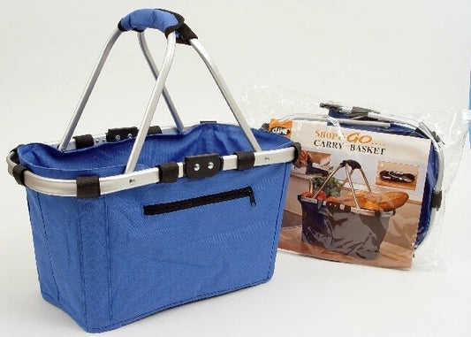 Shop & Go Collapsible Carry Basket - Blue