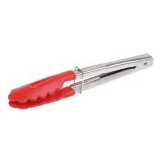Mini Tongs - Stainless Steel with Nylon Head - Pink (18cm)