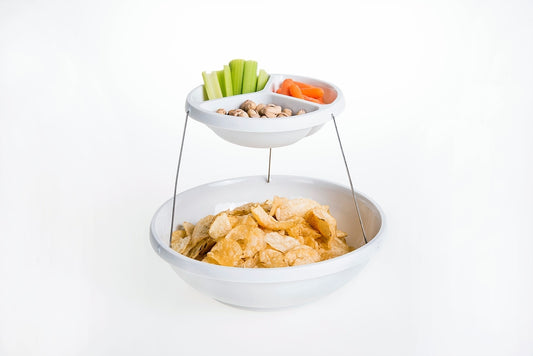 Fozzils Twist Fold 2 Tier Party Bowl