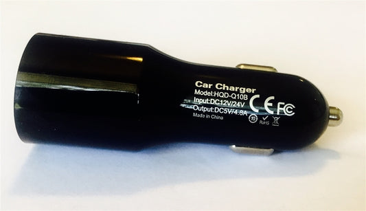 Ultra-fast 4.8amp dual USB car charger + free USB cable