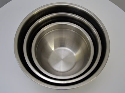 D Line Stainless Steel Mixing Bowl Set 3 piece Non Slip